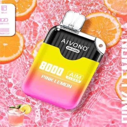 Aivono 8000 - Nicotine Free 0% einweg-vape mit Rosa Zitrone-geschmack und 8000 zügen