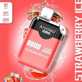 Aivono 8000 - Nicotine Free 0% einweg-vape mit Erdbeereis-geschmack und 8000 zügen