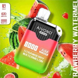 Aivono 8000 - Nicotine Free 0% einweg-vape mit erdbeer-wassermelone-geschmack und 8000 zügen