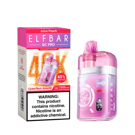 ELF BAR BC40000 PRO - JUICE PEACH 5% - RECHARGEABLE