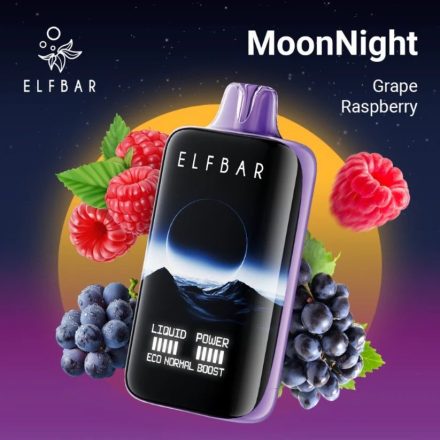 Elf Bar MoonNight Einweg E-Zigarette 5% - Traube Himbeere Geschmack