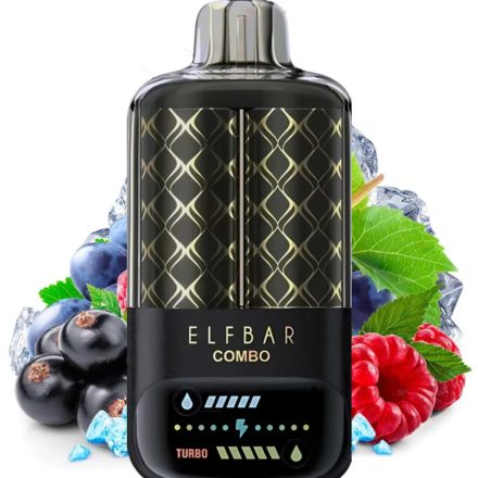 ELF BAR COMBO einweg-vape mit schwarze johannisbeere-himbeere und geschmack und Weintraube 25000 zügen