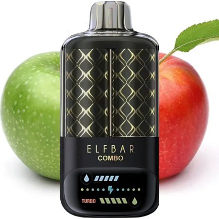 ELF BAR COMBO einweg-vape mit grüner apfel und Doppel apfel shisha geschmack und 25000 zügen