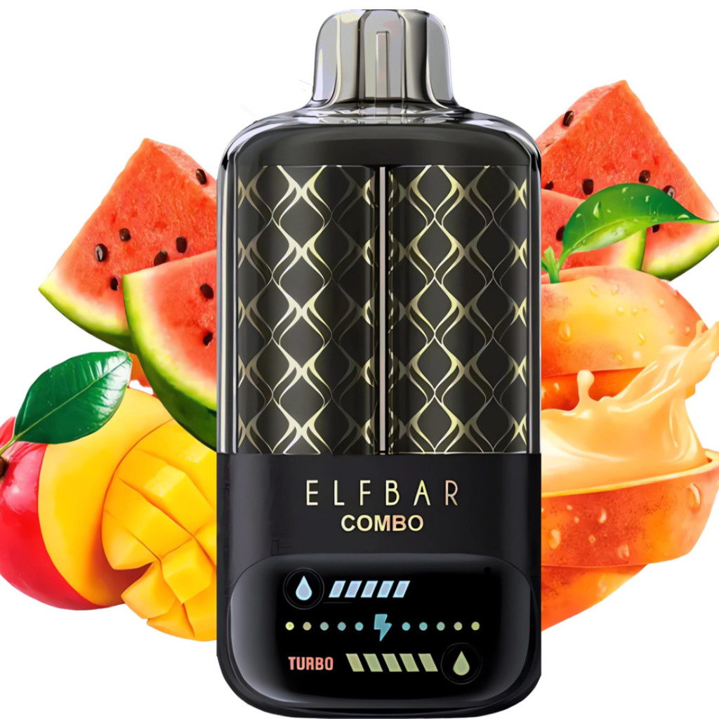 ELF BAR COMBO - PFIRSICH, MANGO UND WASSERMELONE Einweg-Vape