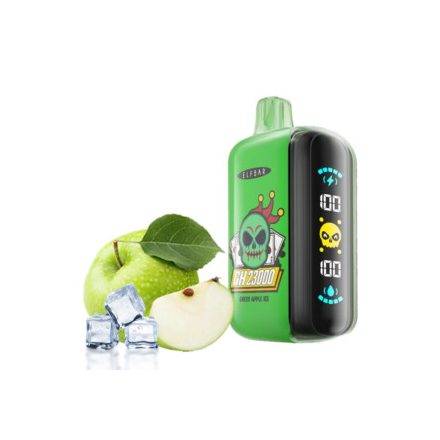  ELF BAR GH23000 wiederaufladbare E-Zigarette mit grünem Apfel- und Eisgeschmack und 23000 Zügen