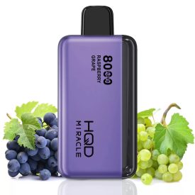 HQD MIRACLE 8000 5% - Grape - AUFLADBAR