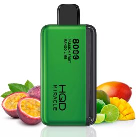 HQD MIRACLE 8000 5% - Passion Fruit Mango Lime - AUFLADBAR
