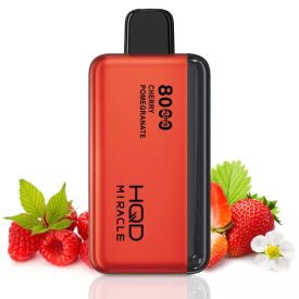 HQD MIRACLE 8000 5% - Strawberry Raspberry  - AUFLADBAR