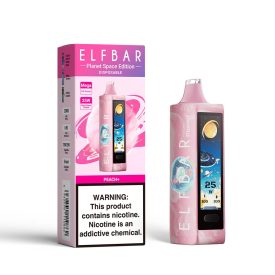 ELF BAR PLANET 25000 - Pfirsich + 5% Vape e-cigarette - Exklusiver Geschmack, 25.000 Züge, 5% Nikotin