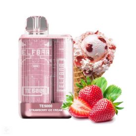 ELF BAR TE5000 - Strawberry Ice Cream 5% - AUFLADBAR