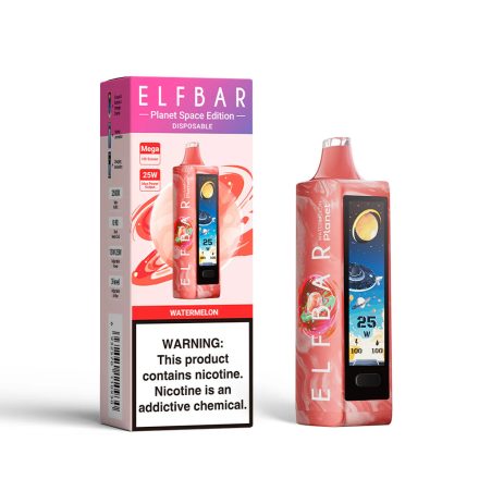 ELF BAR PLANET Einweg E-Zigarette mit Wassermelonen-Geschmack und 5% Nikotin, wiederaufladbar.