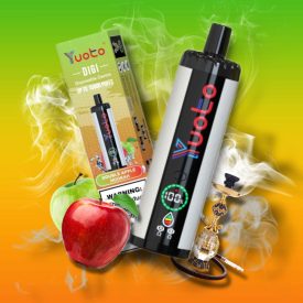 YUOTO DIGI - DOUBLE APPLE HOOKAH 5% - RECHARGEABLE