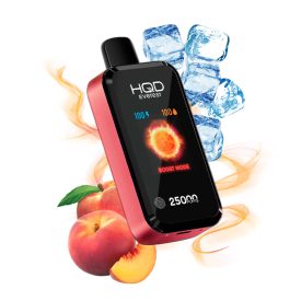 HQD Everest Einweg-E-Zigarette mit Pfirsich-Eis-Geschmack und 25000 Zügen